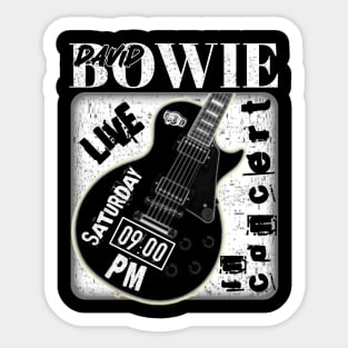 David Bowie guitar Sticker